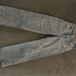 Levi Ribcage straight ankle distressed Jeans